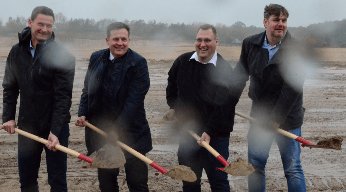Soil Turning Event for 65MW Solar Farm in Ganzlin Germany Soil Turning Event for 65MW Solar Farm in Ganzlin Germany