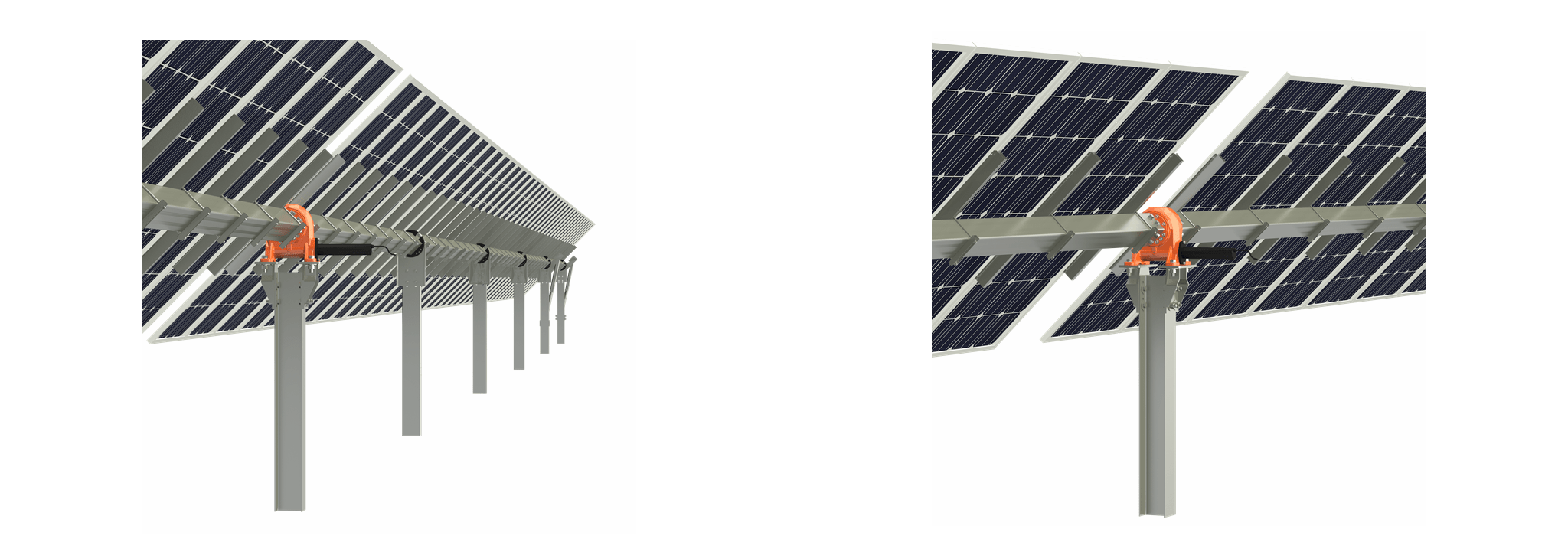 Clenergy PV-ezRack EzTracker D1P One Portrait Horizontal Single-axis Solar Tracker